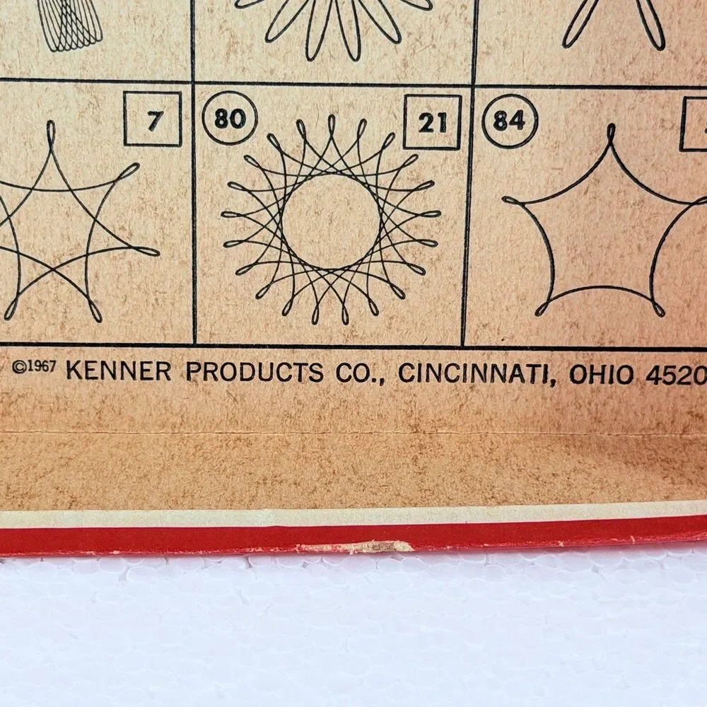 Vintage Kenner's New Spirograph No. 401 Geometric Drawing Game Toy NEAR COMPLETE